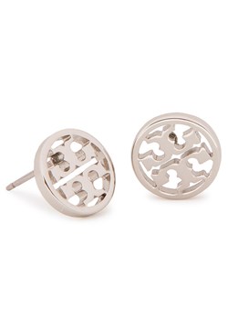 Tory Burch Kolczyki Logo Circle Stud Earring 11165518 Srebrny ze sklepu MODIVO w kategorii Kolczyki - zdjęcie 181195849
