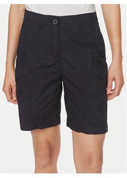 Napapijri Szorty materiałowe Narin NP0A4H8H Granatowy Loose Fit ze sklepu MODIVO w kategorii Szorty - zdjęcie 181195919