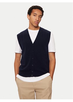 United Colors Of Benetton Kardigan 1002U601G Granatowy Regular Fit ze sklepu MODIVO w kategorii Swetry męskie - zdjęcie 181195925