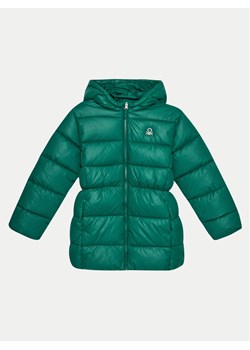 United Colors Of Benetton Kurtka zimowa 2NQRCN050 Zielony Slim Fit ze sklepu MODIVO w kategorii Kurtki chłopięce - zdjęcie 181195999