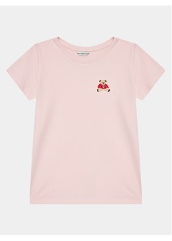 Guess T-Shirt J4RI44 KA0Q1 Różowy Regular Fit ze sklepu MODIVO w kategorii Bluzki dziewczęce - zdjęcie 181196016