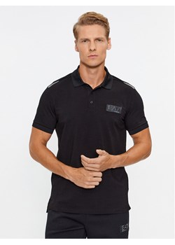 EA7 Emporio Armani Polo 6RPF78 PJBVZ 1200 Czarny Regular Fit ze sklepu MODIVO w kategorii T-shirty męskie - zdjęcie 181196026
