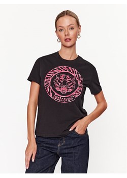 Just Cavalli T-Shirt 75PAHF01 Czarny Regular Fit ze sklepu MODIVO w kategorii Bluzki damskie - zdjęcie 181196188