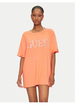 Guess T-Shirt E5GI07 K68D2 Pomarańczowy Regular Fit ze sklepu MODIVO w kategorii Bluzki damskie - zdjęcie 181196196