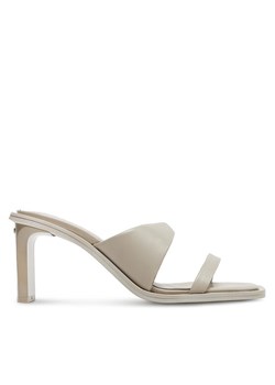 Calvin Klein Klapki Heel Slide 70 Lth HW0HW02072 Beżowy ze sklepu MODIVO w kategorii Klapki damskie - zdjęcie 181196459