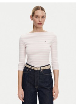Tommy Hilfiger Bluzka New Cody WW0WW40589 Różowy Slim Fit ze sklepu MODIVO w kategorii Bluzki damskie - zdjęcie 181196485