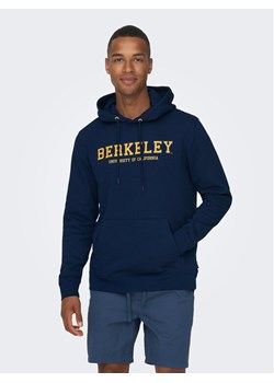 Only & Sons Bluza 22026331 Granatowy Regular Fit ze sklepu MODIVO w kategorii Bluzy męskie - zdjęcie 181196505
