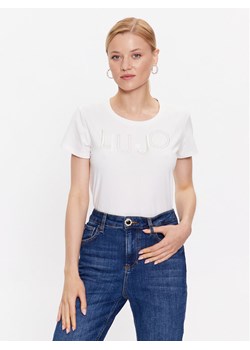 Liu Jo Sport T-Shirt TF3084 J0088 Écru Regular Fit ze sklepu MODIVO w kategorii Bluzki damskie - zdjęcie 181196566
