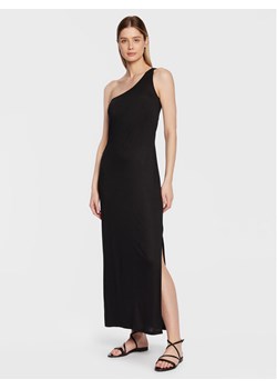 Calvin Klein Swimwear Sukienka plażowa KW0KW02098 Czarny Regular Fit ze sklepu MODIVO w kategorii Odzież plażowa - zdjęcie 181196688