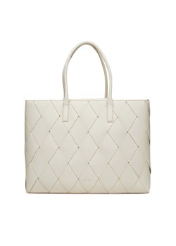 Calvin Klein Torebka Ck Woven Medium Shopper K60K612994 Biały ze sklepu MODIVO w kategorii Torby Shopper bag - zdjęcie 181196716