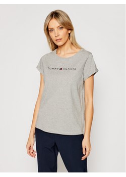Tommy Hilfiger T-Shirt UW0UW01618 Szary Slim Fit ze sklepu MODIVO w kategorii Bluzki damskie - zdjęcie 181196728