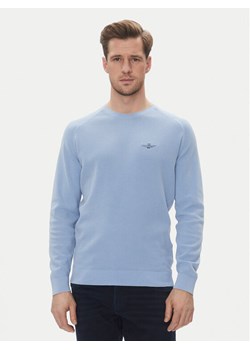 Aeronautica Militare Sweter 251MA1556L560 Błękitny Regular Fit ze sklepu MODIVO w kategorii Swetry męskie - zdjęcie 181196959