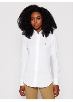 Polo Ralph Lauren Koszula Heidi 211664427003 Biały Slim Fit ze sklepu MODIVO w kategorii Koszule damskie - zdjęcie 181197249
