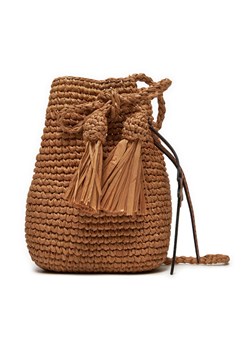 Manebi Torebka Beach Bucket Mini V 2.2 CX Brązowy ze sklepu MODIVO w kategorii Torby letnie - zdjęcie 181197259