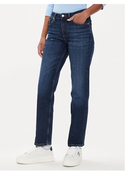 Tommy Hilfiger Jeansy Classic WW0WW42203 Granatowy Straight Fit ze sklepu MODIVO w kategorii Jeansy damskie - zdjęcie 181197289