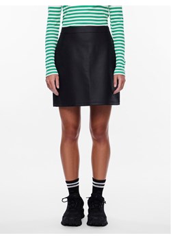 Pieces Spódnica z imitacji skóry 17140265 Czarny Regular Fit ze sklepu MODIVO w kategorii Spódnice - zdjęcie 181197295
