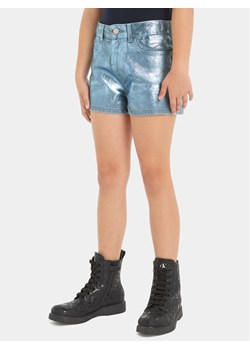 Calvin Klein Jeans Szorty materiałowe IG0IG02368 Niebieski Relaxed Fit ze sklepu MODIVO w kategorii Spodenki dziewczęce - zdjęcie 181197367