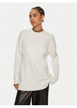 Patrizia Pepe Sweter 8K0238 K207-W146 Biały Regular Fit ze sklepu MODIVO w kategorii Swetry damskie - zdjęcie 181197576