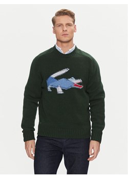 Lacoste Sweter AH3145 Zielony Classic Fit ze sklepu MODIVO w kategorii Swetry męskie - zdjęcie 181197606