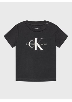 Calvin Klein Jeans T-Shirt Monogram IN0IN00001 Czarny Regular Fit ze sklepu MODIVO w kategorii T-shirty chłopięce - zdjęcie 181197839