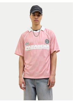 Jack&Jones Polo Retreat 12277379 Różowy Loose Fit ze sklepu MODIVO w kategorii T-shirty męskie - zdjęcie 181198106