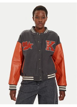 Karl Kani Kurtka bomber 61750001 Szary Loose Fit ze sklepu MODIVO w kategorii Kurtki damskie - zdjęcie 181198287