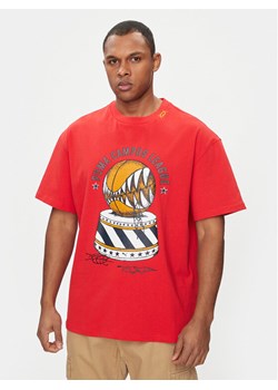 Puma T-Shirt Showtime 624740 Czerwony Regular Fit ze sklepu MODIVO w kategorii T-shirty męskie - zdjęcie 181198298