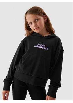 4F Bluza 4FJAW23TSWSF645 Czarny Regular Fit ze sklepu MODIVO w kategorii Bluzy dziewczęce - zdjęcie 181198418