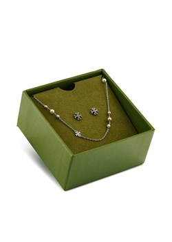 Tory Burch Zestaw naszyjnik i kolczyki 165322 Srebrny ze sklepu MODIVO w kategorii Komplety biżuterii - zdjęcie 181198649