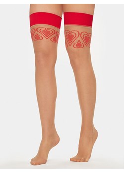 Hunkemöller Pończochy 205158 Czerwony ze sklepu MODIVO w kategorii Pończochy - zdjęcie 181198735