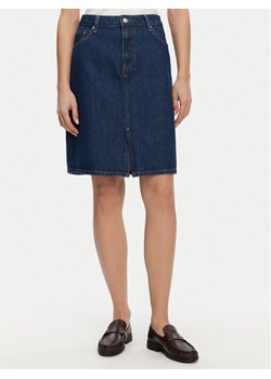 Tommy Hilfiger Spódnica jeansowa WW0WW44390 Granatowy Regular Fit ze sklepu MODIVO w kategorii Spódnice - zdjęcie 181198795