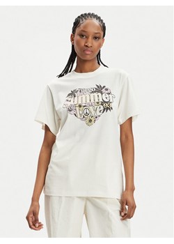 Hugo T-Shirt Vintage 50518590 Écru Regular Fit ze sklepu MODIVO w kategorii Bluzki damskie - zdjęcie 181198917