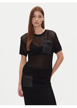 DKNY Sweter P5BSAV83 1 Czarny Regular Fit ze sklepu MODIVO w kategorii Swetry damskie - zdjęcie 181198937