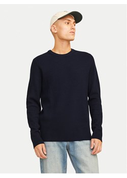 Jack&Jones Sweter Perfect 12257771 Granatowy Regular Fit ze sklepu MODIVO w kategorii Swetry męskie - zdjęcie 181199055