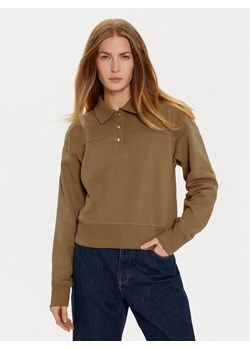 Tommy Hilfiger Bluza WW0WW44081 Khaki Regular Fit ze sklepu MODIVO w kategorii Bluzy damskie - zdjęcie 181199229
