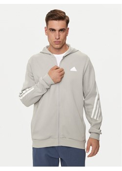 adidas Bluza Future Icons 3-Stripes IR9157 Szary Regular Fit ze sklepu MODIVO w kategorii Bluzy męskie - zdjęcie 181199297
