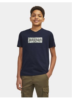 Jack&Jones Junior T-Shirt Lafayette 12253973 Granatowy Standard Fit ze sklepu MODIVO w kategorii T-shirty chłopięce - zdjęcie 181199346