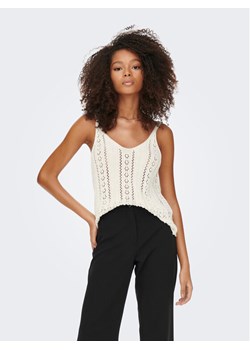 ONLY Top Lyzet 15277573 Écru Regular Fit ze sklepu MODIVO w kategorii Bluzki damskie - zdjęcie 181199386