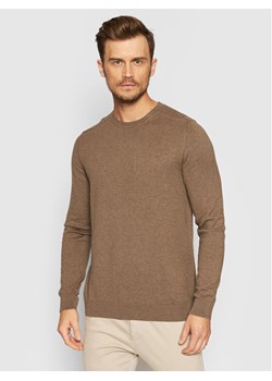 Selected Homme Sweter Berg 16074682 Brązowy Regular Fit ze sklepu MODIVO w kategorii Swetry męskie - zdjęcie 181199698