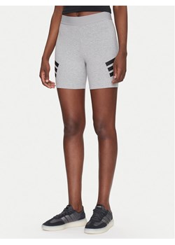 adidas Kolarki Future Icons 3-Stripes JE0165 Szary Slim Fit ze sklepu MODIVO w kategorii Szorty - zdjęcie 181199708