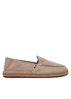 Tommy Hilfiger Espadryle Hilfiger Flex Espa Suede Loafer FM0FM05392 Beżowy ze sklepu MODIVO w kategorii Espadryle męskie - zdjęcie 181199806