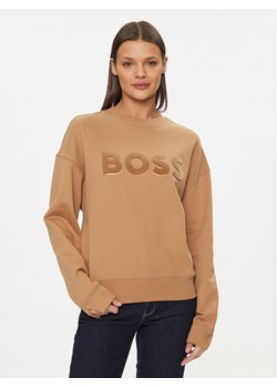 Boss Bluza Econa 50508499 Beżowy Relaxed Fit ze sklepu MODIVO w kategorii Bluzy damskie - zdjęcie 181199888