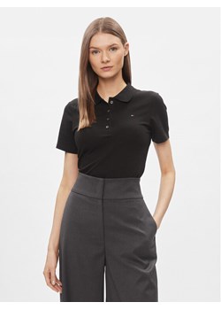 Tommy Hilfiger Polo 1985 WW0WW42047 Czarny Slim Fit ze sklepu MODIVO w kategorii Bluzki damskie - zdjęcie 181199947