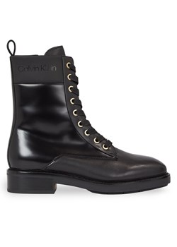 Calvin Klein Trapery Rubber Sole Combat Boot Lg Wl HW0HW01715 Czarny ze sklepu MODIVO w kategorii Workery damskie - zdjęcie 181200028