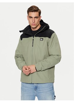 Quiksilver Kurtka przejściowa Overcast 3K EQYJK04063 Zielony Regular Fit ze sklepu MODIVO w kategorii Kurtki męskie - zdjęcie 181200047