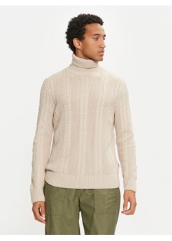 Jack&Jones Golf 12261441 Beżowy Regular Fit ze sklepu MODIVO w kategorii Swetry męskie - zdjęcie 181200076