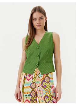 Lola Casademunt by Maite Kamizelka garniturowa MS2502007 Zielony Regular Fit ze sklepu MODIVO w kategorii Kamizelki damskie - zdjęcie 181200346
