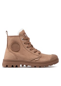 Palladium Trapery Pampa Hi Zip Wl 95982-254-M Brązowy ze sklepu MODIVO w kategorii Workery damskie - zdjęcie 181200596