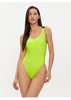 Calvin Klein Swimwear Strój kąpielowy KW0KW02576 Zielony ze sklepu MODIVO w kategorii Stroje kąpielowe - zdjęcie 181200619
