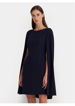 Lauren Ralph Lauren Sukienka koktajlowa 253855210007 Granatowy Relaxed Fit ze sklepu MODIVO w kategorii Sukienki - zdjęcie 181200896
